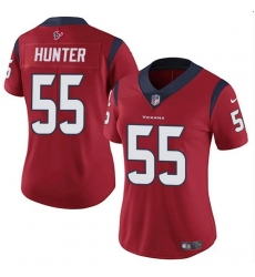 Women Houston Texans 55 Danielle Hunter Red Vapor Untouchable Limited Stitched Jersey