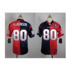 Nike Youth Houston Texans #80 Andre a.johnson blue-red jerseys[Elite split 10th patch]