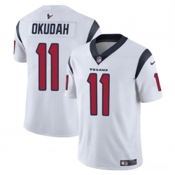 Youth Houston Texans 11 Jeff Okudah White Vapor Untouchable Limited Stitched Football Jersey