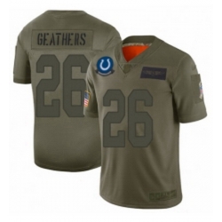 Men Indianapolis Colts 26 Clayton Geathers Limited Camo 2019 Salute to Service Football Jersey