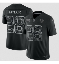 Men Indianapolis Colts 28 Jonathan Taylor Black F U S E 2026 Salute to Service Limited Stitched Football Jersey Men Indianapolis Colts 28 Jonathan Taylor Black F U S E 2026 Salute to Service Limited Stitched Football Jersey