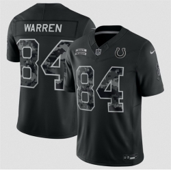 Men Indianapolis Colts  84 Tyler Warren Black F U S E  2026 Salute to Service Limited Stitched Football Jersey
