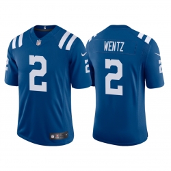 Men Indianapolis Colts Carson Wentz 2 Blue Vapor Limited Jersey