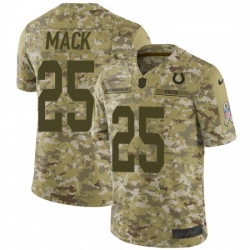 Men Nike Indianapolis Colts 25 Marlon Mack Limited Camo 2018 Salute to Service NFL Jersey