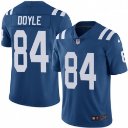 Men Nike Indianapolis Colts 84 Jack Doyle Royal Blue Team Color Vapor Untouchable Limited Player NFL Jersey