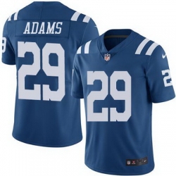 Nike Colts #29 Mike Adams Royal Blue Mens Stitched NFL Limited Rush Jersey