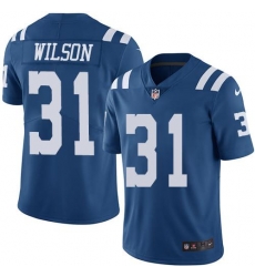 Nike Colts #31 Quincy Wilson Royal Blue Mens Stitched NFL Limited Rush Jersey