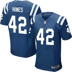 Nike Colts 42 Nyheim Hines Royal Elite Jersey