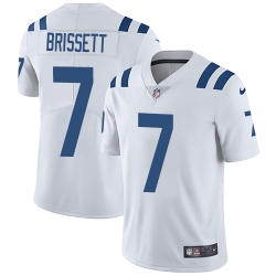 Nike Colts #7 Jacoby Brissett White Mens Stitched NFL Vapor Untouchable Limited Jersey