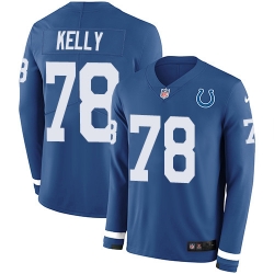 Nike Colts 78 Ryan Kelly Royal Blue Team Color Men s Stitched NFL Limited Therma Long Sleeve Jersey