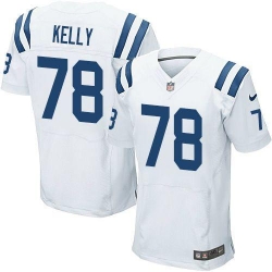 Nike Colts #78 Ryan Kelly White Mens Stitched NFL Elite Jersey