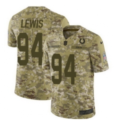 Nike Colts #94 Tyquan Lewis Camo Mens Stitched NFL Limited 2018 Salute To Service Jersey
