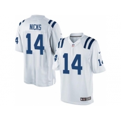 Nike Indianapolis Colts 14 Hakeem Nicks White Limited NFL Jersey