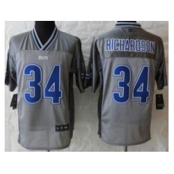 Nike Indianapolis Colts 34 Trent Richardson Grey Elite Vapor NFL Jersey