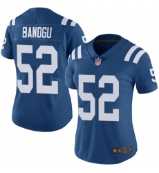 Colts 52 Ben Banogu Royal Blue Team Color Women Stitched Football Vapor Untouchable Limited Jersey