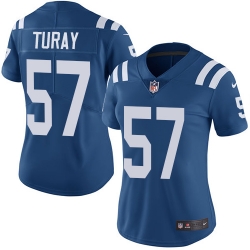 Nike Colts #57 Kemoko Turay Royal Blue Team Color Womens Stitched NFL Vapor Untouchable Limited Jersey