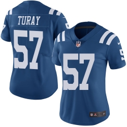 Nike Colts #57 Kemoko Turay Royal Blue Womens Stitched NFL Limited Rush Jersey