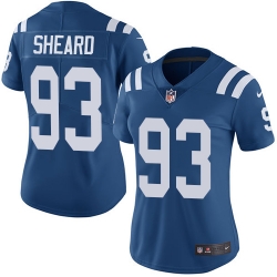 Nike Colts #93 Jabaal Sheard Royal Blue Team Color Womens Stitched NFL Vapor Untouchable Limited Jersey