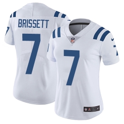 Womens Nike Colts #7 Jacoby Brissett White  Stitched NFL Vapor Untouchable Limited Jersey