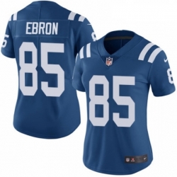 Womens Nike Indianapolis Colts 85 Eric Ebron Royal Blue Team Color Vapor Untouchable Elite Player NFL Jersey