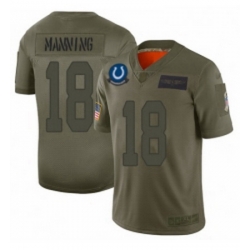 Youth Indianapolis Colts 18 Peyton Manning Limited Camo 2019 Salute to Service Football Jersey