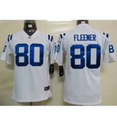 Youth Nike NFL Indianapolis Colts #80 Coby Fleener White Jerseys