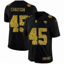 Men Jacksonville Jaguars 45 K 27Lavon Chaisson Men Nike Leopard Print Fashion Vapor Limited NFL Jersey Black