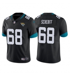 Men Jacksonville Jaguars 68 Brandon Scherff Black Vapor Untouchable Limited Stitched Jersey