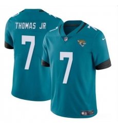 Men Jacksonville Jaguars 7 Brian Thomas Jr Teal 2024 Draft Vapor Untouchable Limited Stitched Jersey