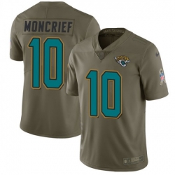 Men Nike Donte Moncrief Jacksonville Jaguars Limited Green 2017 Salute to Service Jersey