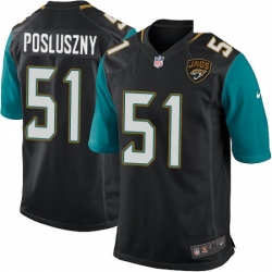 Men Nike Jacksonville Jaguars 51 Paul Posluszny Game Black Alternate NFL Jersey