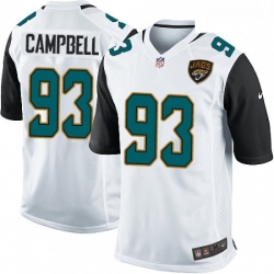 Men Nike Jacksonville Jaguars 93 Calais Campbell Game White NFL Jersey