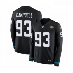 Men Nike Jacksonville Jaguars 93 Calais Campbell Limited Black Therma Long Sleeve NFL Jersey