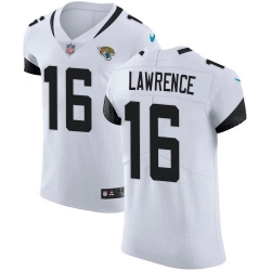 Nike Jacksonville Jaguars 16 Trevor Lawrence White Men Stitched NFL New Elite Jersey