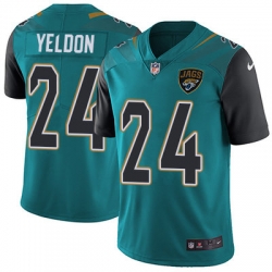 Nike Jaguars #24 T J Yeldon Teal Green Team Color Mens Stitched NFL Vapor Untouchable Limited Jersey