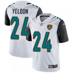 Nike Jaguars #24 T J Yeldon White Mens Stitched NFL Vapor Untouchable Limited Jersey