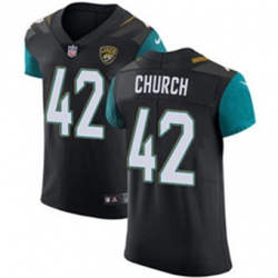 Nike Jaguars #42 Barry Church Black Alternate Mens Stitched NFL Vapor Untouchable Elite Jersey