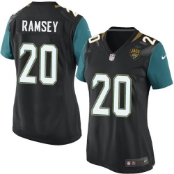 Nike Jaguars #20 Jalen Ramsey Black Team Color Women Stitched Jersey  0