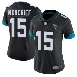 Nike Limited Womens Donte Moncrief Black Home Jersey NFL #15 Jacksonville Jaguars Vapor