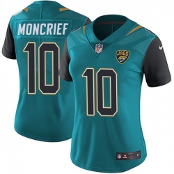 Women Nike Donte Moncrief Jacksonville Jaguars Limited Teal Vapor Untouchable Team Color Jersey