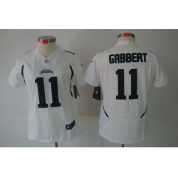 Women Nike Jacksonville Jaguars 11# Blaine Gabbert White(Women Limited Jerseys)