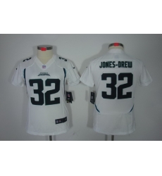 Women Nike Jacksonville Jaguars 32# Maurice Jones-Drew White[Women Limited Jerseys]