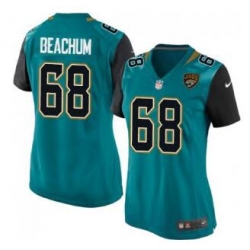 Women Nike Jaguars #68 Kelvin Beachum Green NFL Jersey