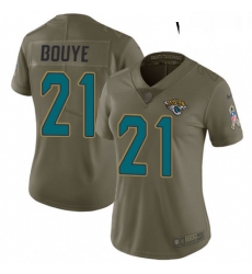 Womens Nike Jacksonville Jaguars 21 AJ Bouye Limited Olive 2017 Salute to Service NFL Jersey