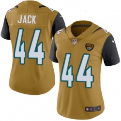 Womens Nike Jacksonville Jaguars 44 Myles Jack Limited Gold Rush Vapor Untouchable NFL Jersey