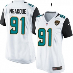 Womens Nike Jacksonville Jaguars 91 Yannick Ngakoue Game White NFL Jersey