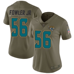 Womens Nike Jaguars #56 Dante Fowler Jr Olive  Stitched NFL Limited 2017 Salute to Service Jersey