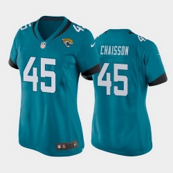 women k'lavon chaisson jacksonville jaguars teal game jersey 