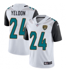 Nike Jaguars #24 T J Yeldon White Youth Stitched NFL Vapor Untouchable Limited Jersey