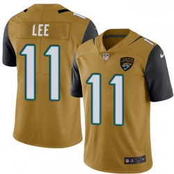 Youth Nike Jacksonville Jaguars 11 Marqise Lee Limited Gold Rush Vapor Untouchable NFL Jersey